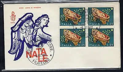 Italien FDC Venedig 1972 Weihnachten ungereistes Vierteljahr