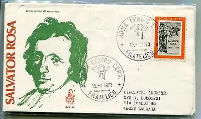 Italien FDC Venedig 1973 Salvator Rosa reiste nach Italien 1086