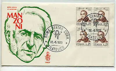 Italien FDC Venedig 1973 Manzoni Viertel ungereist