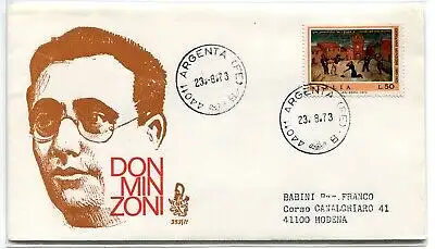 Italien FDC Venedig 1973 Minzoni reiste durch Italien