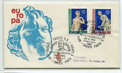 Italien FDC Venedig 1974 Europa gereist nach Italien