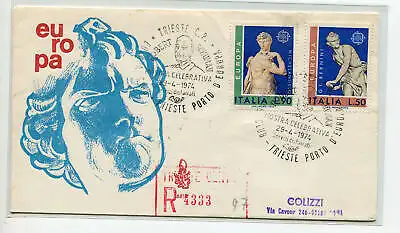 Italien FDC Venedig 1974 Europa gereist Racc. für Italien