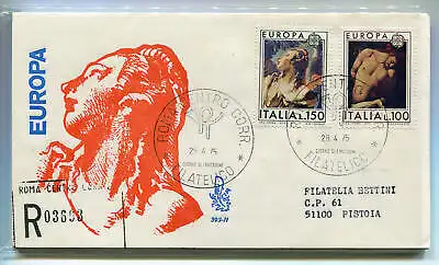 Italien FDC Venedig 1975 Europa gereist Racc. für Italien