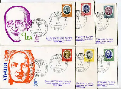 Italien FDC Venedig 1975 Künstler gereist durch Italien