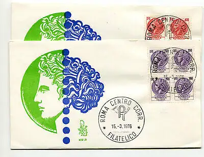 Italien FDC Venedig 1976 Syrakus 150 400 Viertel ungereist