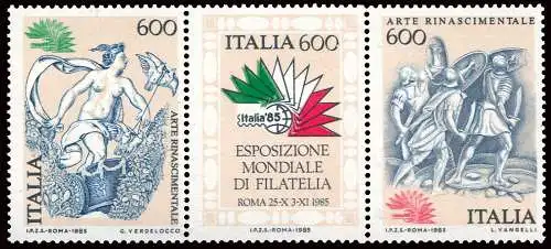 Italia '85 Renaissancekunst Sorte Moothdruck