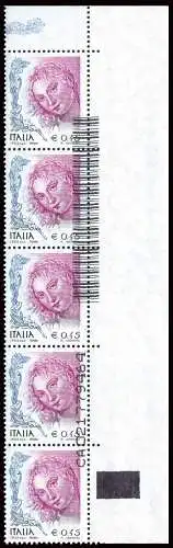 Frau in der Kunst Euro 0,45 Spa Varietézähler auf Briefmarken