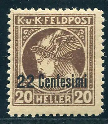 Friaul - Venetien Occ. Österreichisch - Zeitungsbriefmarke 22 von 20 C.