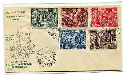 Vatikan FDC Venedig 1951 Ökumenisches Konzil ungereist