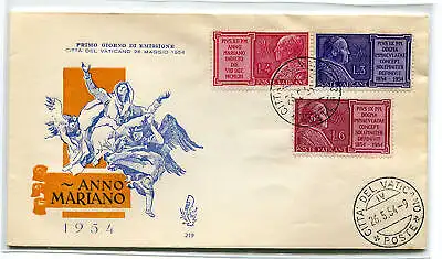 Vatikan FDC Venedig 1954 Marianische Jahre ungereist