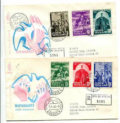 Vatikan FDC Venedig 1960 Flüchtlinge gereist Racc. für Italien