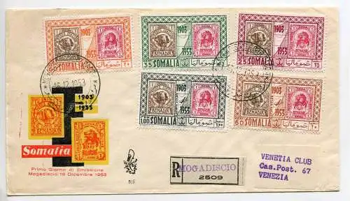 Somalia Afis - 50. Briefmarken aus Somalia Umschlag Venetia