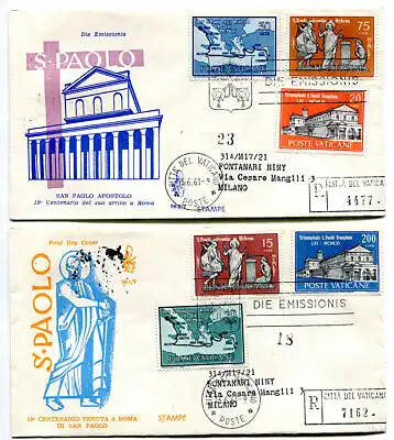 Vatikan FDC Venedig 1961 São Paulo reiste Racc. für Italien