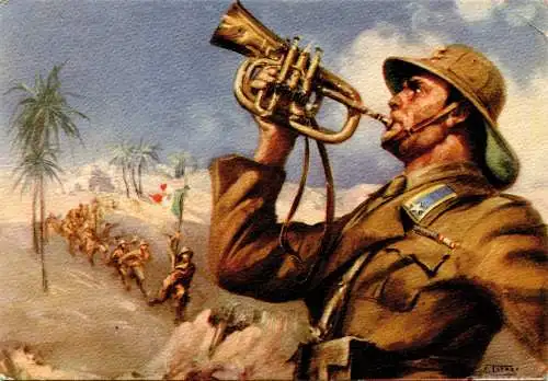 85. Reg.to Infanterie Verona - Postkarte Trompeter