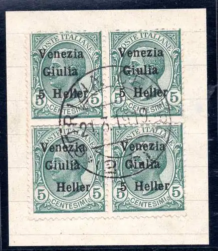 Venezia Giulia 5 Heller auf c. 5 Sorten ohne 5