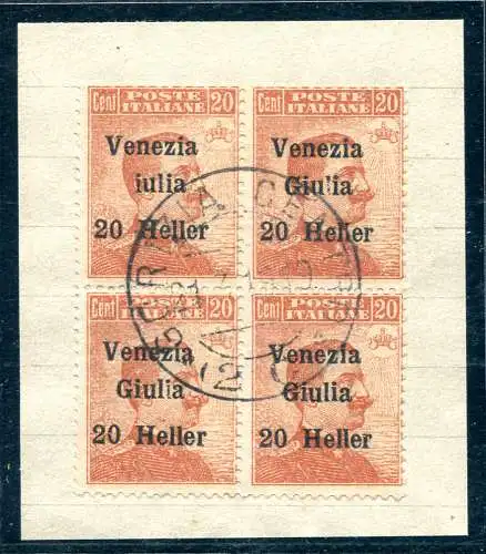 Venezia Giulia 20 Heller auf c. 20 ULIA Sorten