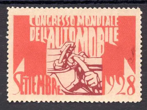 Erinnophilo Automobil Weltkongress 1928