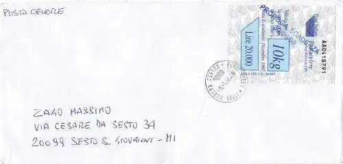 Postfach 10 kg. Nr. 5 mit Stempel Fristverlängerung 30/6/98 blau