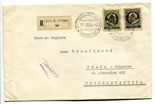Lire 30 von 20 auf Umschlag umrasten. für die Tschechoslowakei