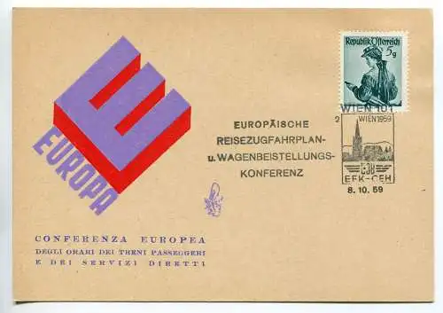 Bildkarton der Venetia Club Europäische Konferenz vom 13.10.59