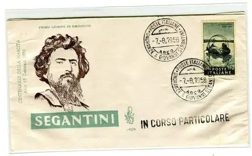 Italien FDC Venedig 1958 Segantini ungereist