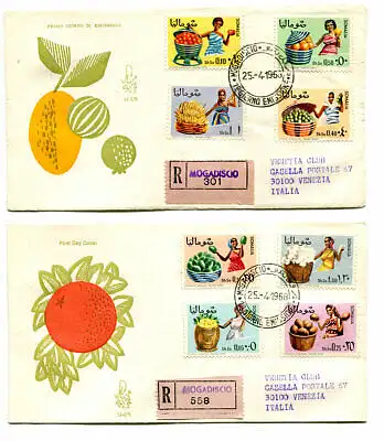 Somalia AFIS FDC Venetia 1968 Agricoltura voyata Racc. für Italien