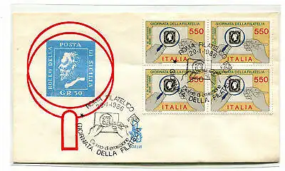 Italia FDC Venetia 1986 Gior. Philatelie Viertel nicht gereist