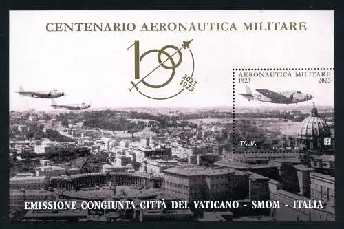 2023 ITALIEN Centenario Aeronautica Militare Flugblatt - TOP - Gemeinschaftsausgabe