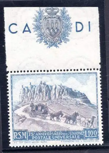 1949 UPU Lire 100 Nr. 366 - MNH