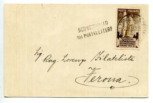 Medaillen Cent. 10 Blocks auf Postkarte