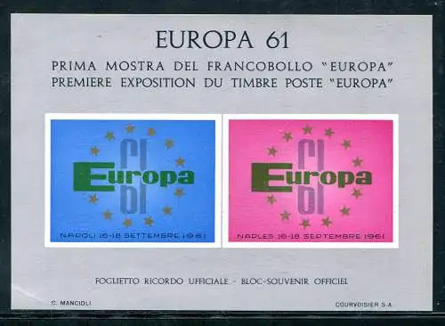 Erinnerungsbogen Europa 1961