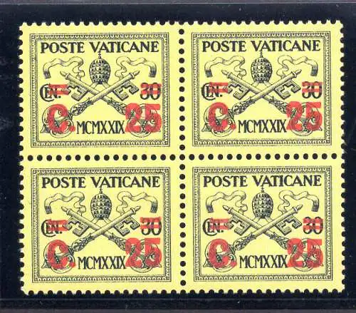 1931 Cent. 25 von 30 Nr. 14 Viertel signiert Bolaffi - MNH