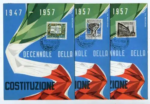 Jahrzehnt der italienischen Verfassung - Tricolore - Tomei