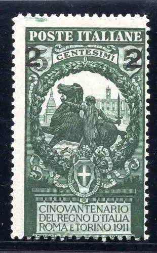 Cent-Einheit. 2 von 5 Nr. 99ab Ziffernabstand Zahnung 13,1/2 - MNH