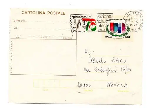 Postkarte Italien '76 Lire 100