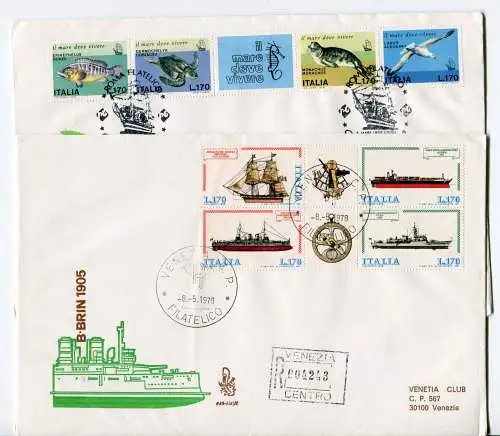 Italien FDC Venetia 1978 kompletter Jahrgang