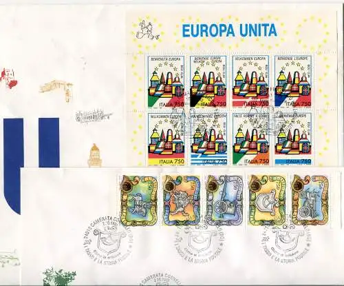 Italien FDC Venetia 1993 kompletter Jahrgang