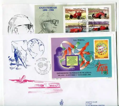 Italien FDC Venetia 1998 kompletter Jahrgang