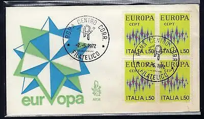 Italien FDC Venetia 1972 Europa Viertel nicht gereist