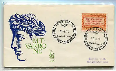 Italien FDC Venetia 1974 Varrone reiste nach Italien