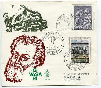 Italien FDC Venetia 1974 Kunst nach Italien gereist