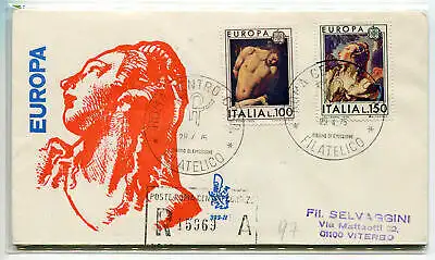 Italien FDC Venetia 1975 Europa gereist Racc. für Italien