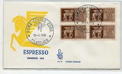 Italia FDC Venetia 1976 Espresso L. 300 Viertel nicht gereist