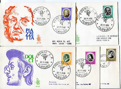 Italien FDC Venetia 1976 Illustri reiste nach Italien