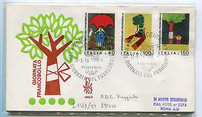 Italia FDC Venetia 1976 Gior. der nach Italien gereisten Briefmarke