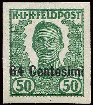 Friaul Occ. Österreichisch - Proof ungezähnt Cent. 64 von 50