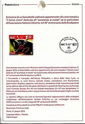 Beipackzettel Geschenkausgabe - Ass. Italiana Celiachia