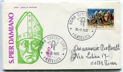 Italien FDC Venetia 1972 San Pier Damiano reiste nach Italien