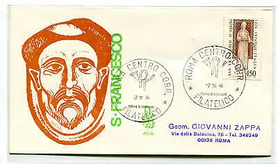 Italien FDC Venetia 1976 S. Francesco reiste nach Italien