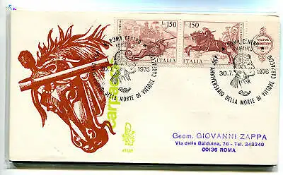 Italien FDC Venetia 1976 Carpaccio reiste nach Italien